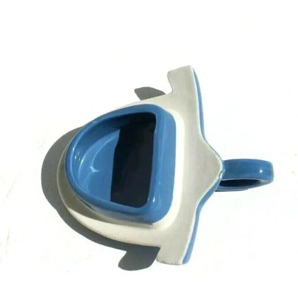 Vintage Hall Superior Quality Kitchenware Porcelain Teapot Art Deco Blue Rare